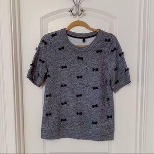 NWT Rare J. Crew Mini-Bows Sweatshirt Size S